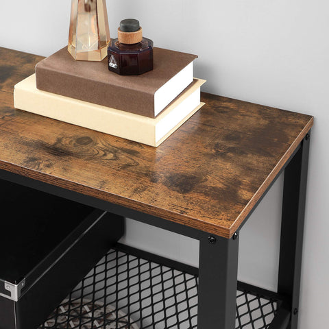 VASAGLE rustic brown and black finish adds industrial charm