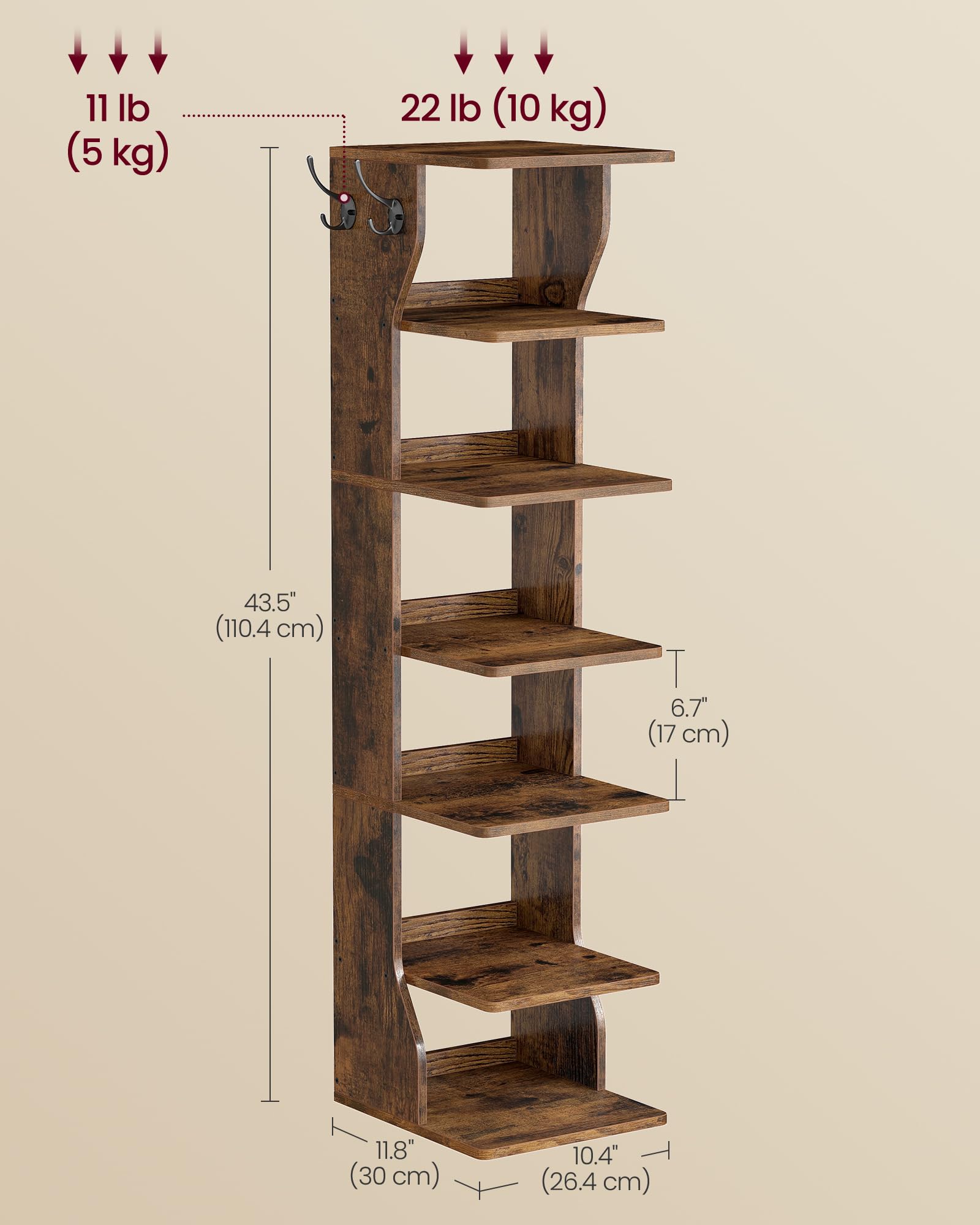 VASAGLE anti-tip kit adds stability for entryways