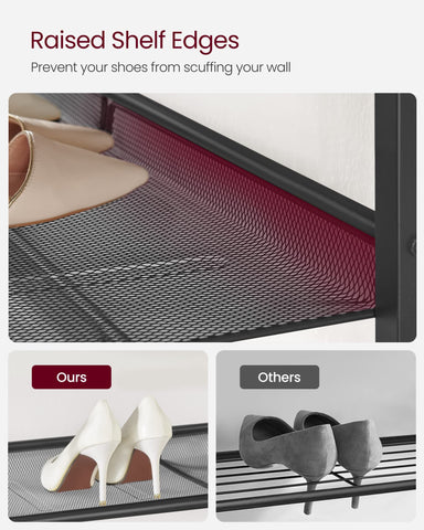 VASAGLE screw-hole adjustment enables customized shelving
