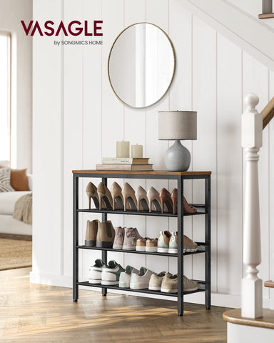 VASAGLE adjustable shelves for heels and high tops