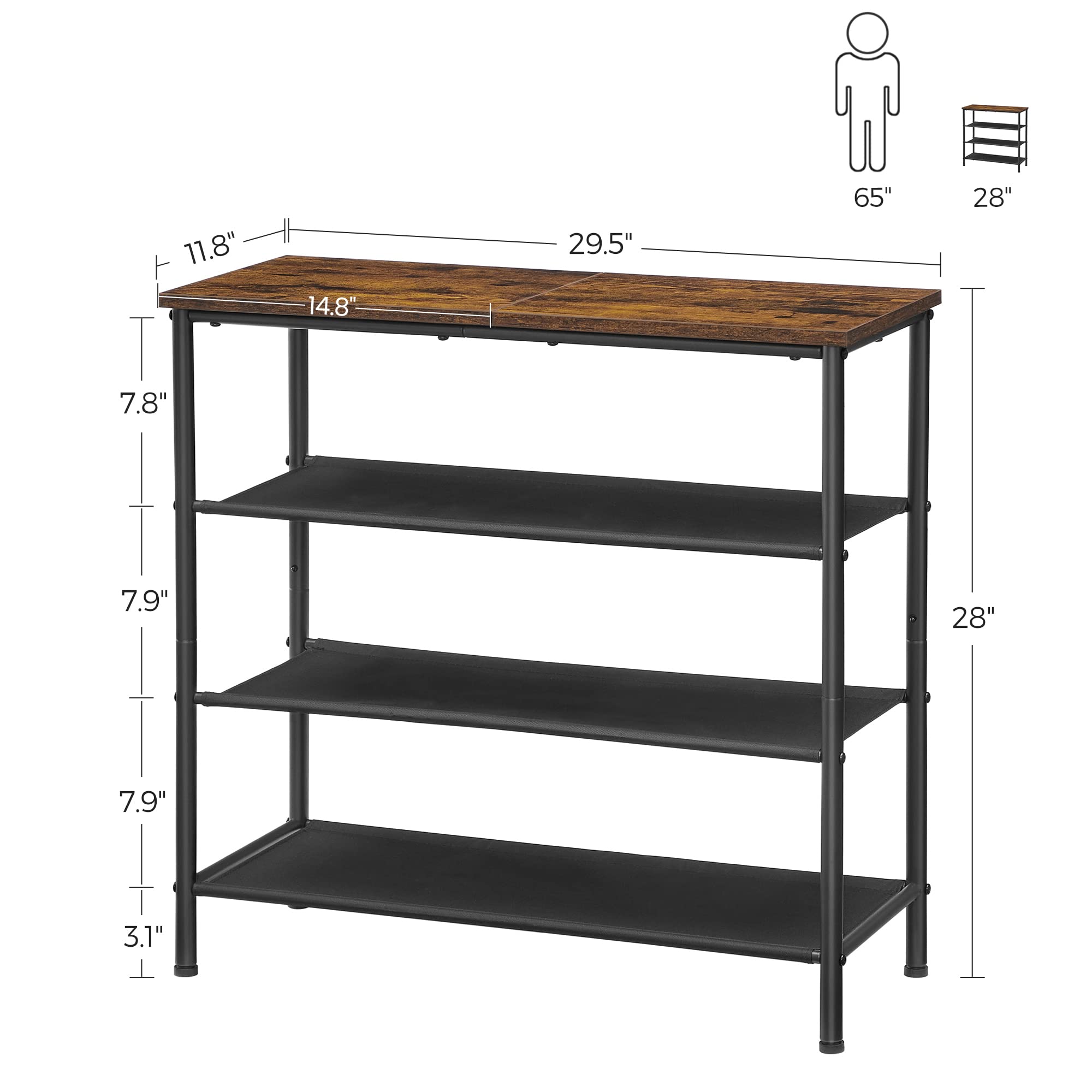 VASAGLE dressing room organization demonstrates versatile storage on fabric shelves.