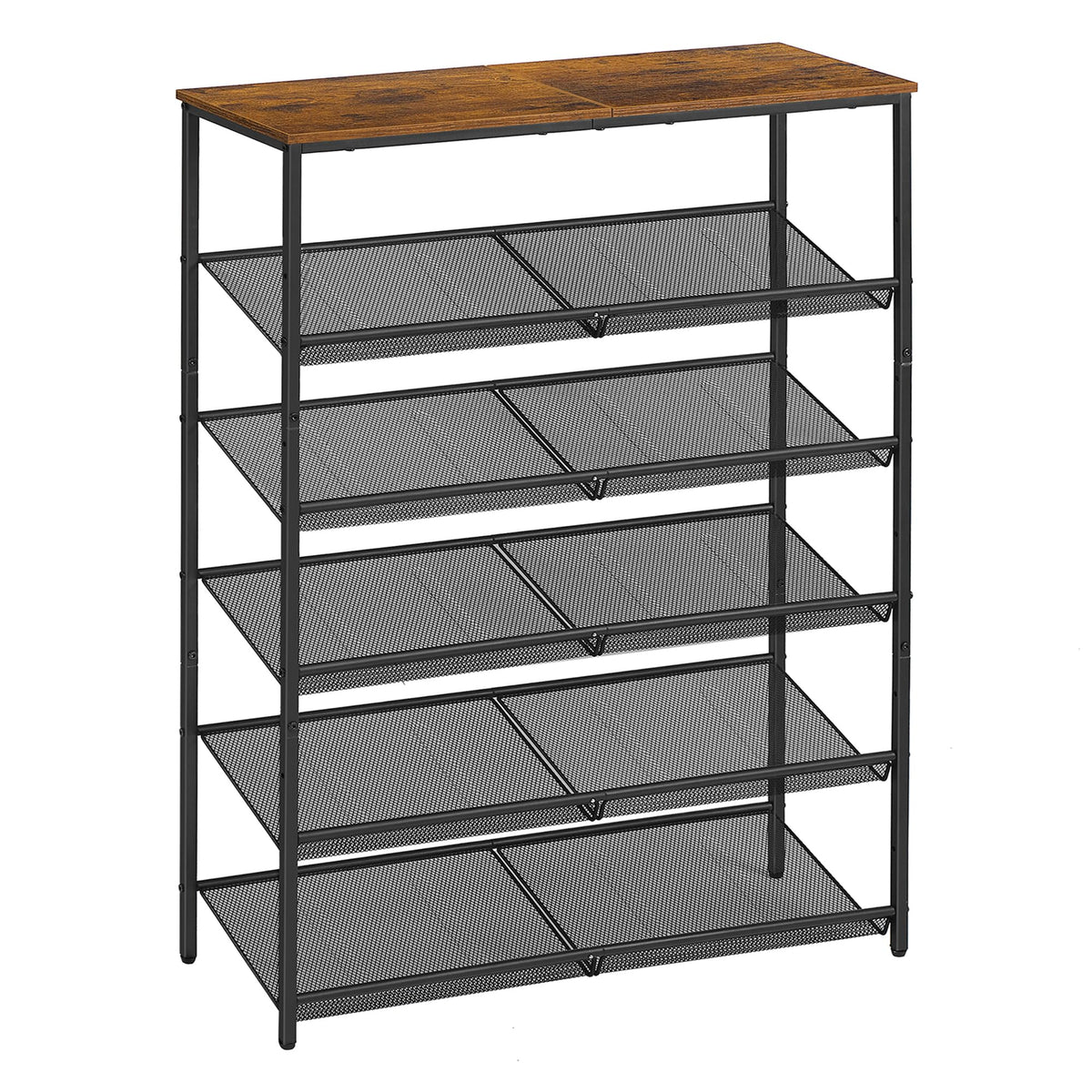 VASAGLE shoe rack entryway 6-tier full assembly keeps shoes organized and accessible