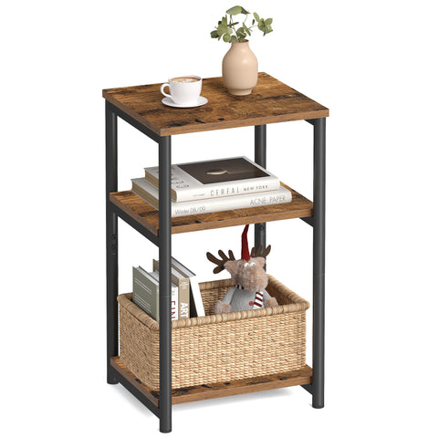 VASAGLE side table top view shows a compact footprint for small spaces