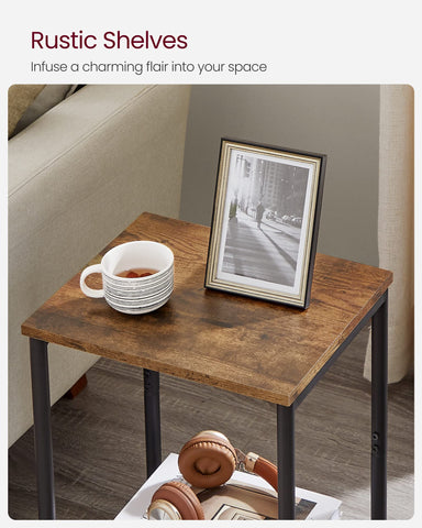 VASAGLE compact depth fits tight spaces without crowding.