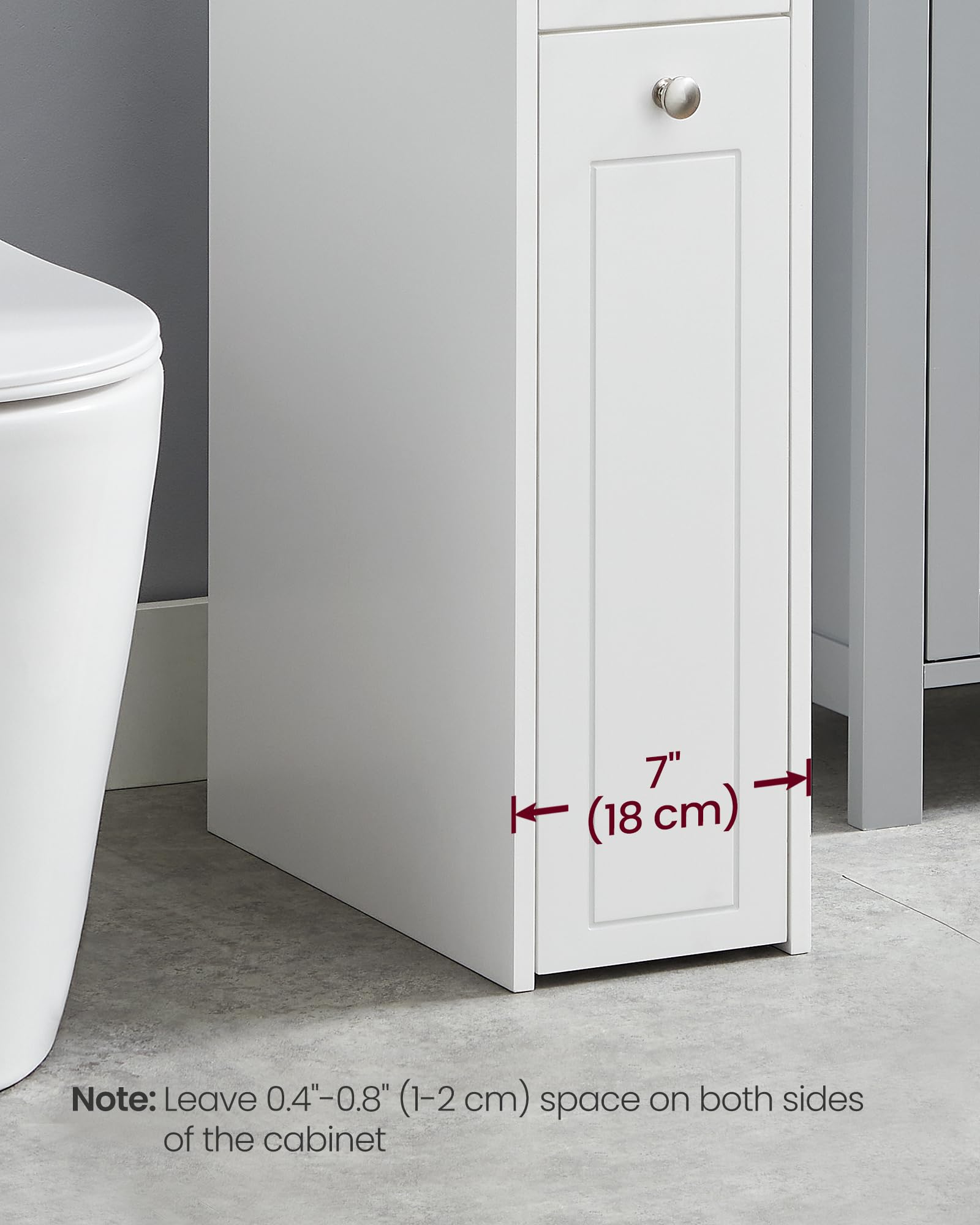 VASAGLE slide-out bottom drawer enables easy viewing and retrieval.