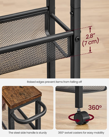 VASAGLE assembly-friendly design guides quick setup for busy homes.