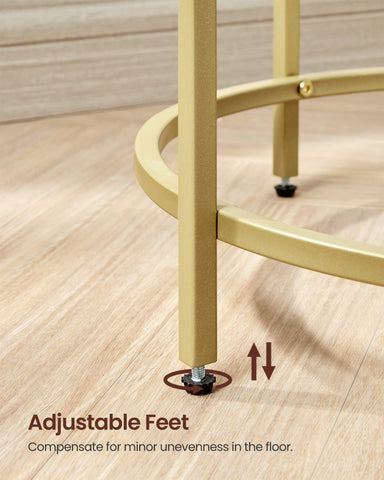 VASAGLE small footprint table suitable for balcony or bedroom.