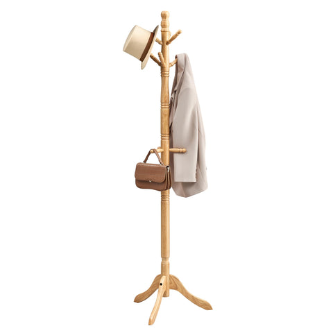 VASAGLE solid wood coat rack base stability for entryways