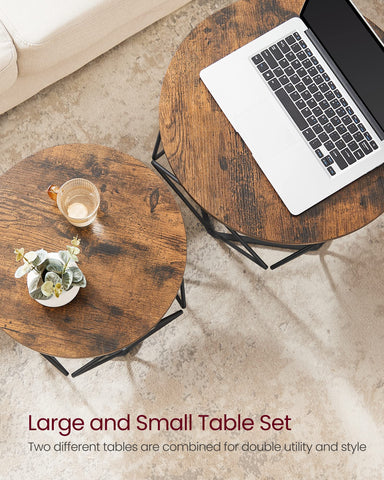 VASAGLE stable design supports daily cups and decor items.