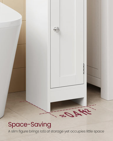 VASAGLE UBBC310W01 sturdy MDF build for reliable daily use in bathrooms.