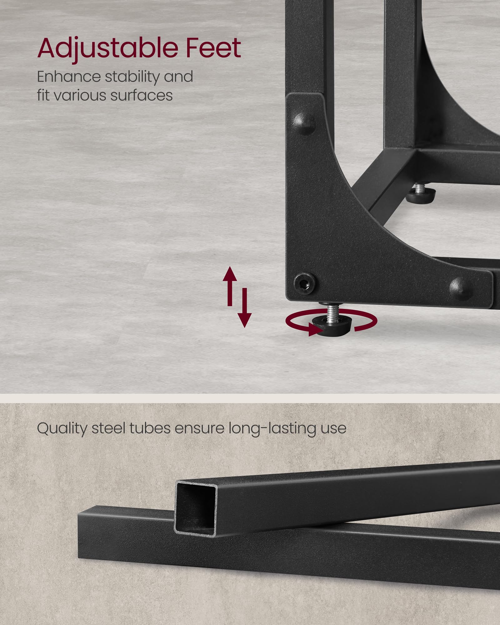 VASAGLE table used as a compact dining surface or laptop desk.
