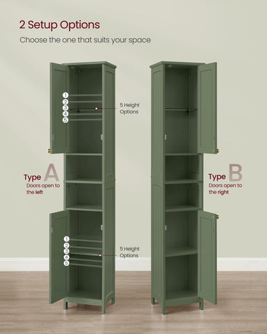 VASAGLE cabinet includes anti-tip kit for added stability