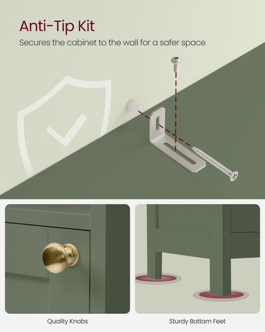 VASAGLE slim 11.8-inch cabinet fits narrow hallways and bathrooms
