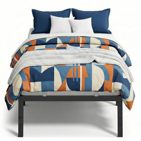 VASAGLE twin metal bed frame assembly shows quick setup and sturdy construction for peaceful nights.