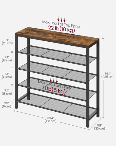 VASAGLE ULBS15BX simple assembly with clear instructions for quick setup.