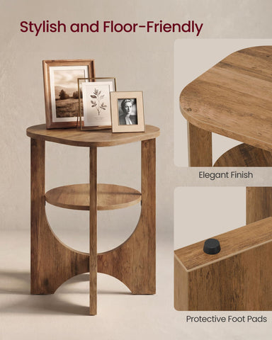 VASAGLE ULET233M101S veneered surface close-up demonstrates easy-wipe finish