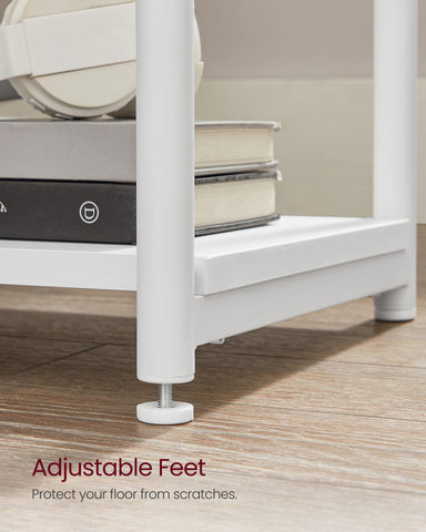 VASAGLE ULET273W14 ideal as nightstand or occasional table in living rooms.