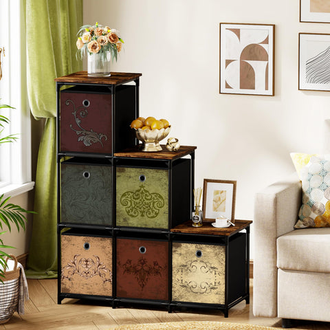 Vasicar decorative storage cube chest featuring a sturdy top for lights or decor