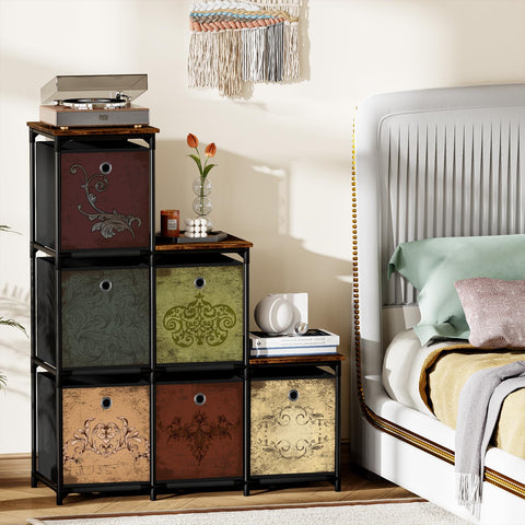 Vasicar floral-patterned fabric dresser blends with different home styles