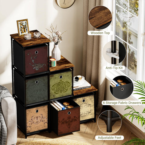 Vasicar versatile bedside table serving as nightstand or storage cabinet