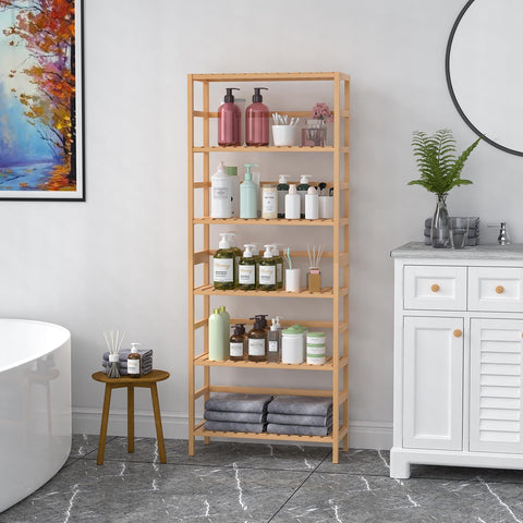VASMIA adjustable shelves configuration demonstrates customizable spacing for books and decor.