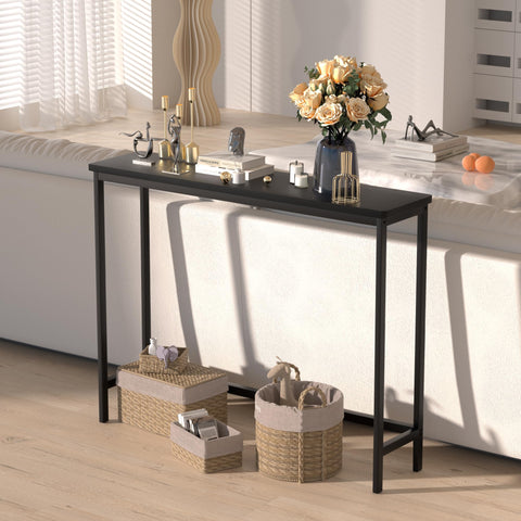 VASMIA console table living room arrangement for decorative displays.