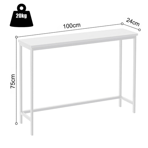 VASMIA console table living-room setup demonstrates versatile placement.