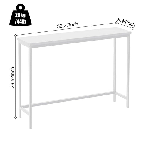 VASMIA console table vase display shows simple decor potential.