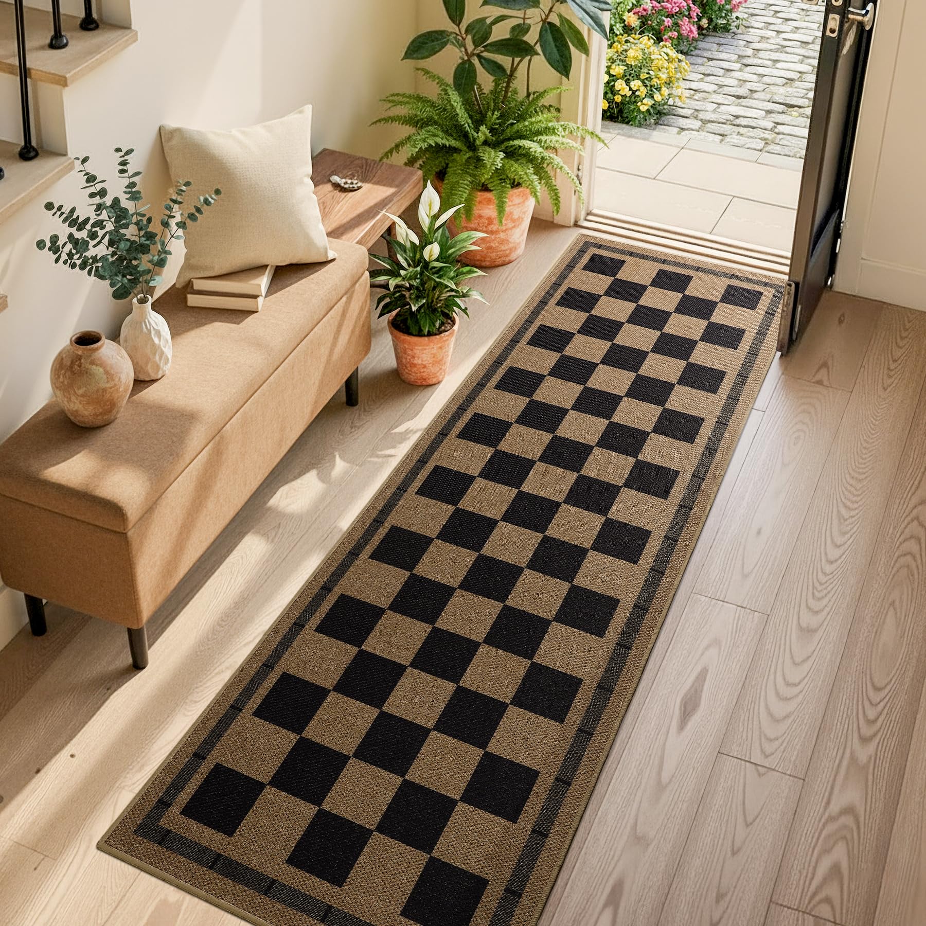 Vasofe TPR rubber bottom provides secure placement in busy hallways.