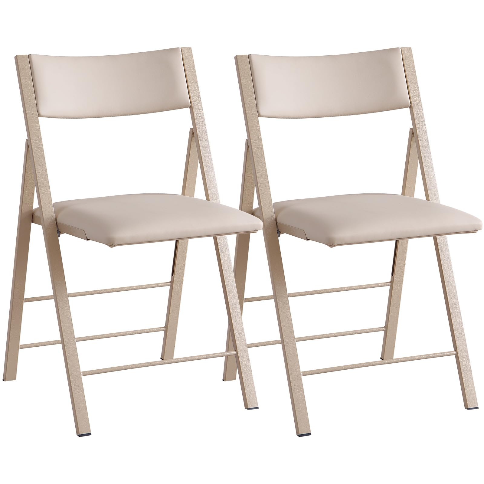 VASTATIO folding chairs with cushion in packaging, compact for easy transport