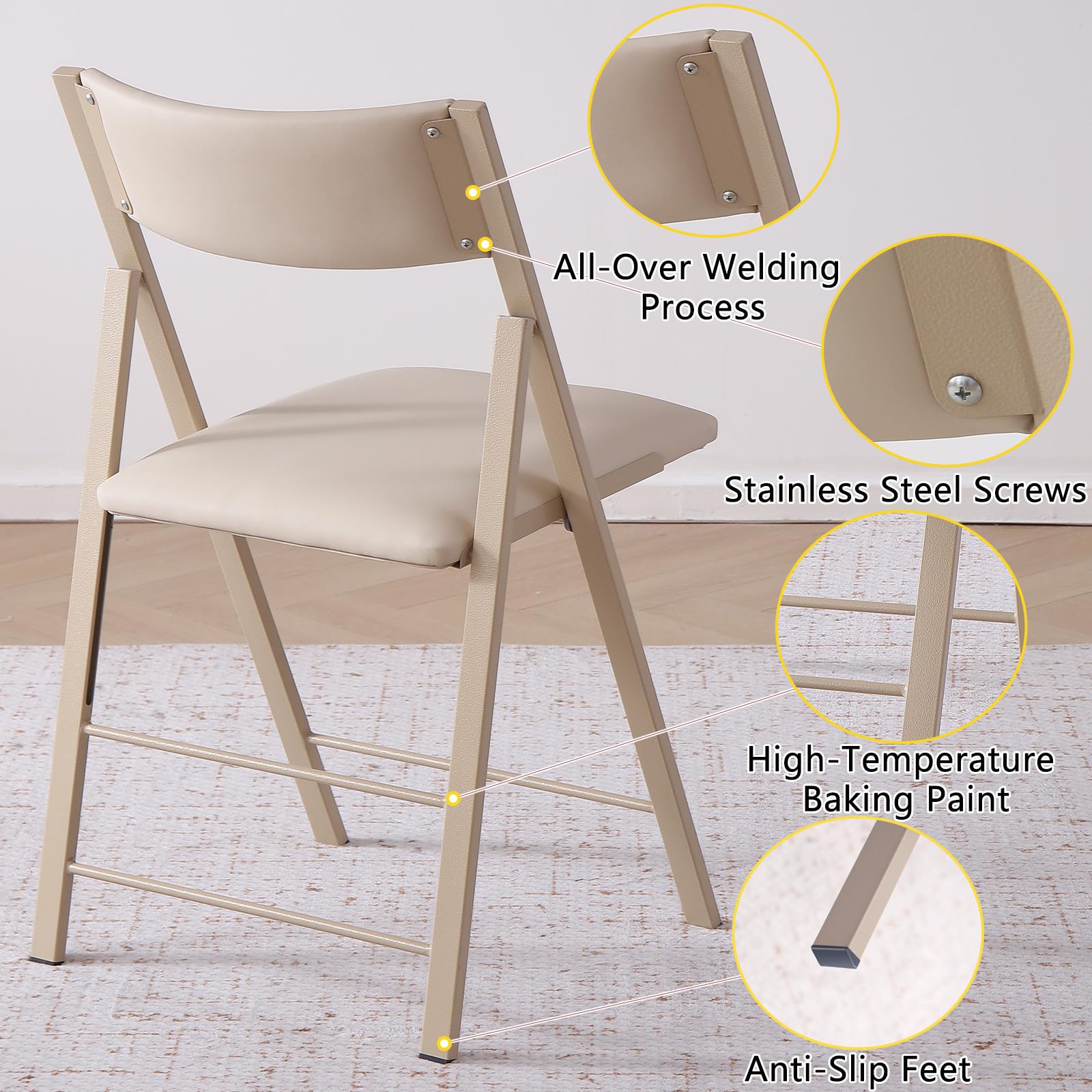 Stackable design saves space in storage and on-site setup