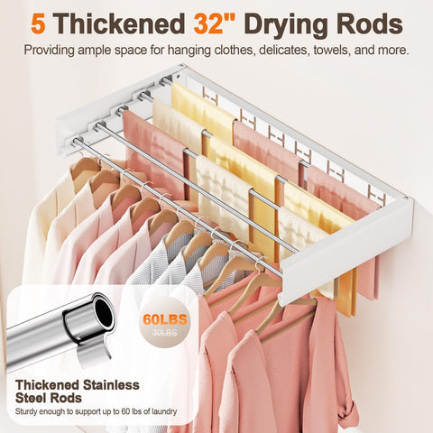 Vasunray space-saving design hides on wall and saves floor space.
