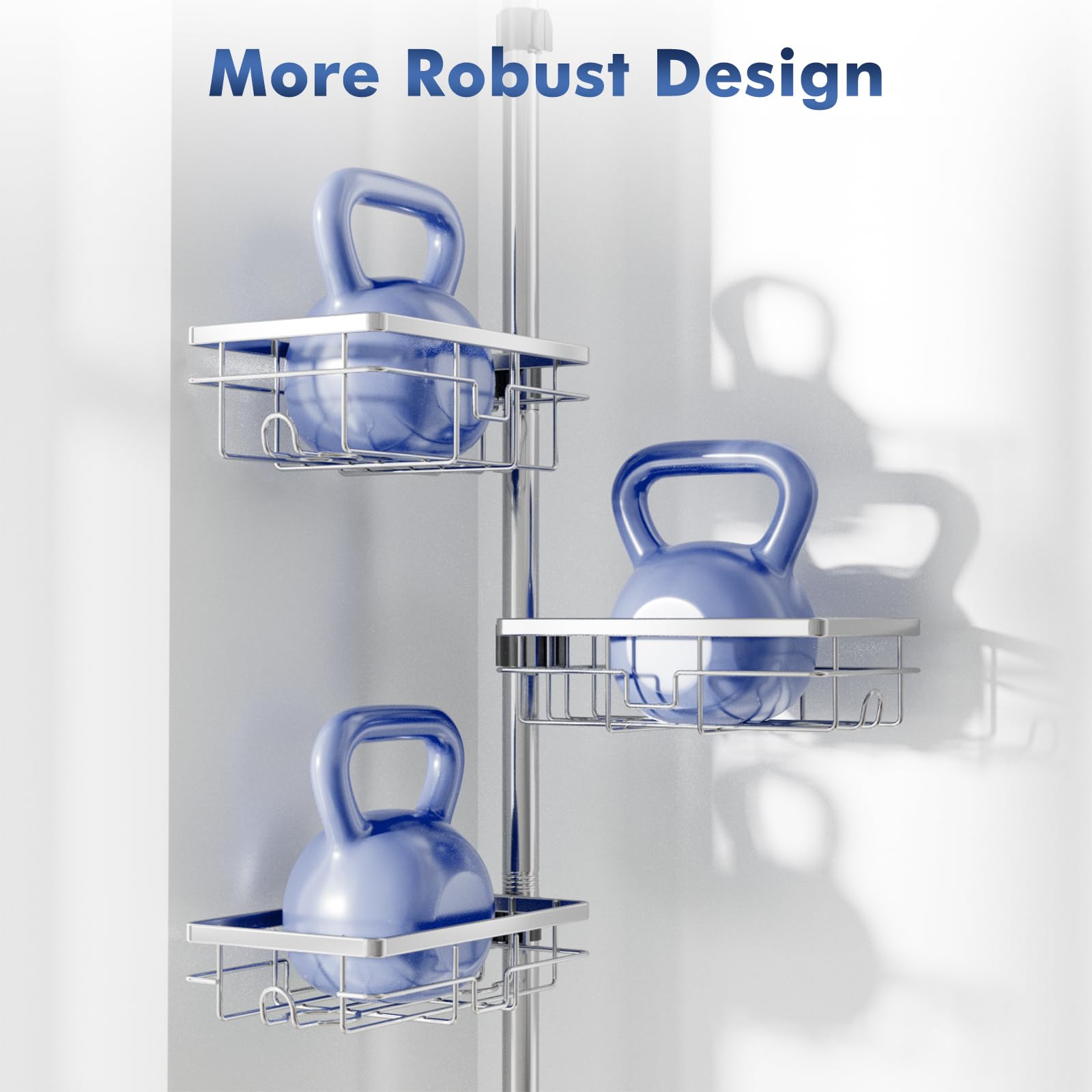 Vatex towel bar and toothbrush holder add convenient bathroom storage.