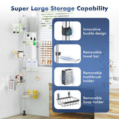 Vatex adjustable 6-basket layout allows perfect spacing for tall bottles.