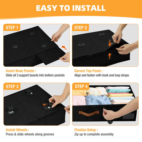 VatFott foldable design folds flat when empty to save space.
