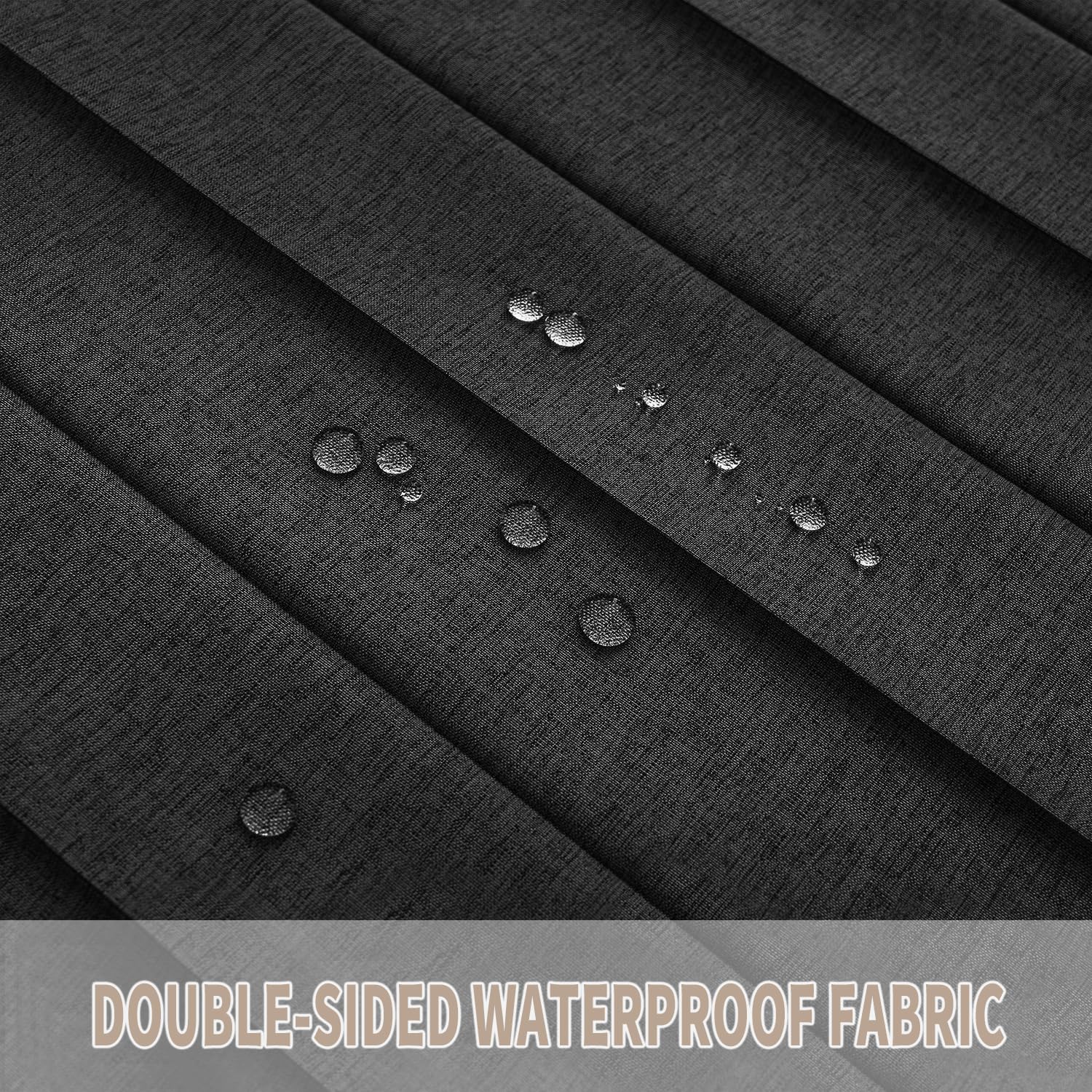 Vatge curtain panel includes tieback for adjustable light control.