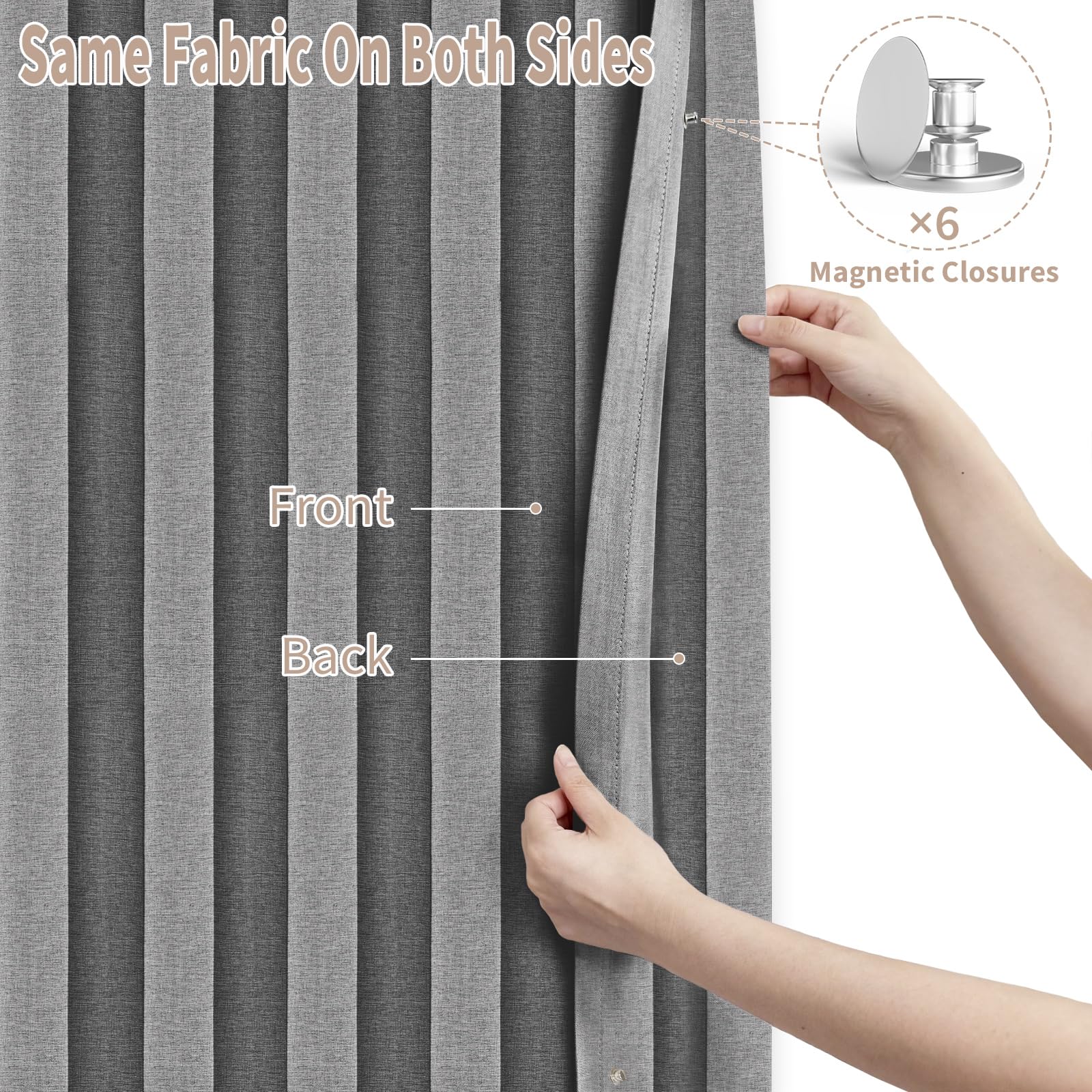 Vatge closet curtain for kitchen door offers quick privacy and easy styling.