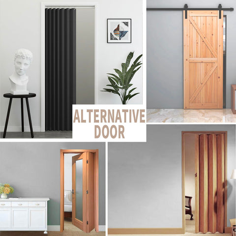 Vatge 78 inch height fits standard door openings.