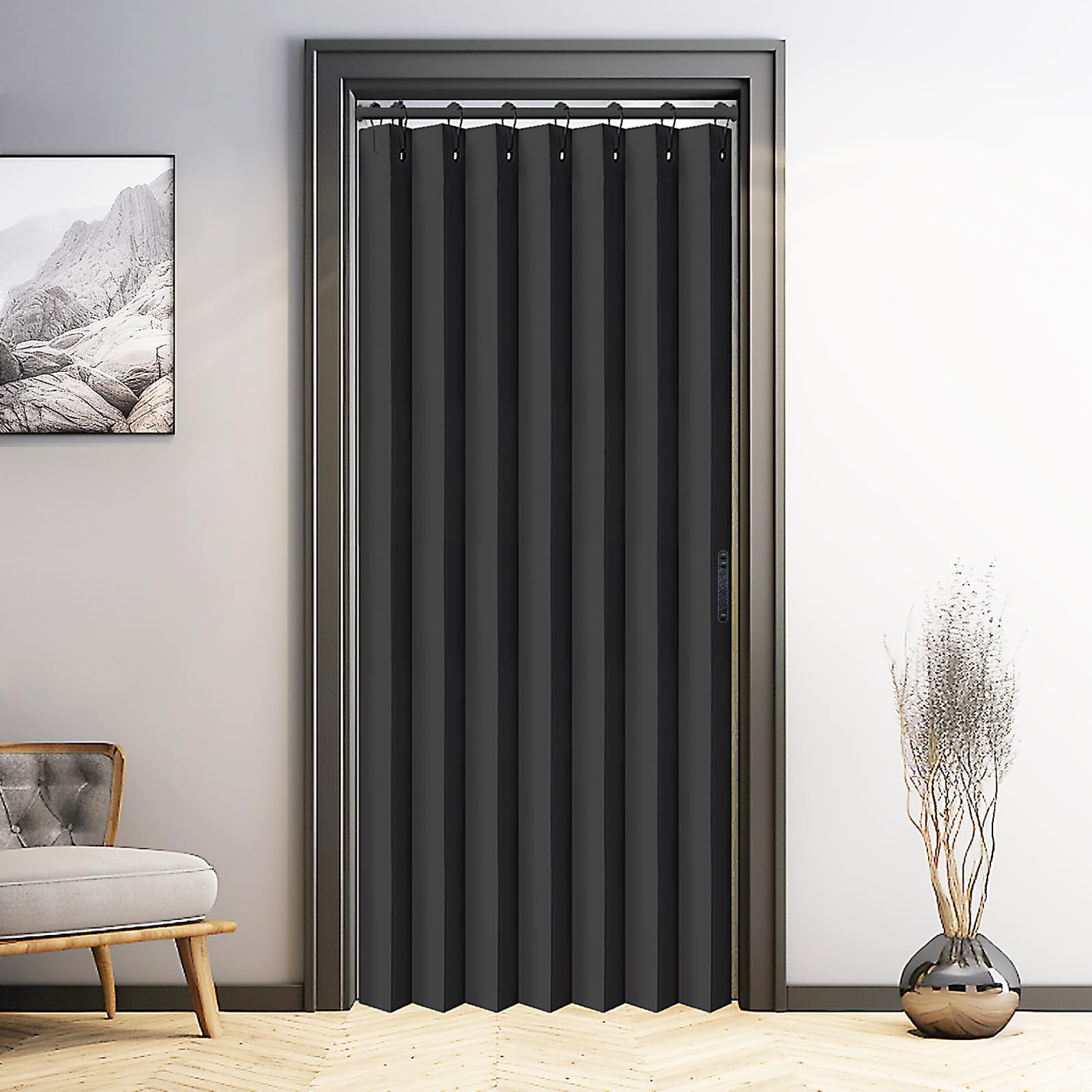 Vatge versatile curtain for closets, showers, bedrooms.