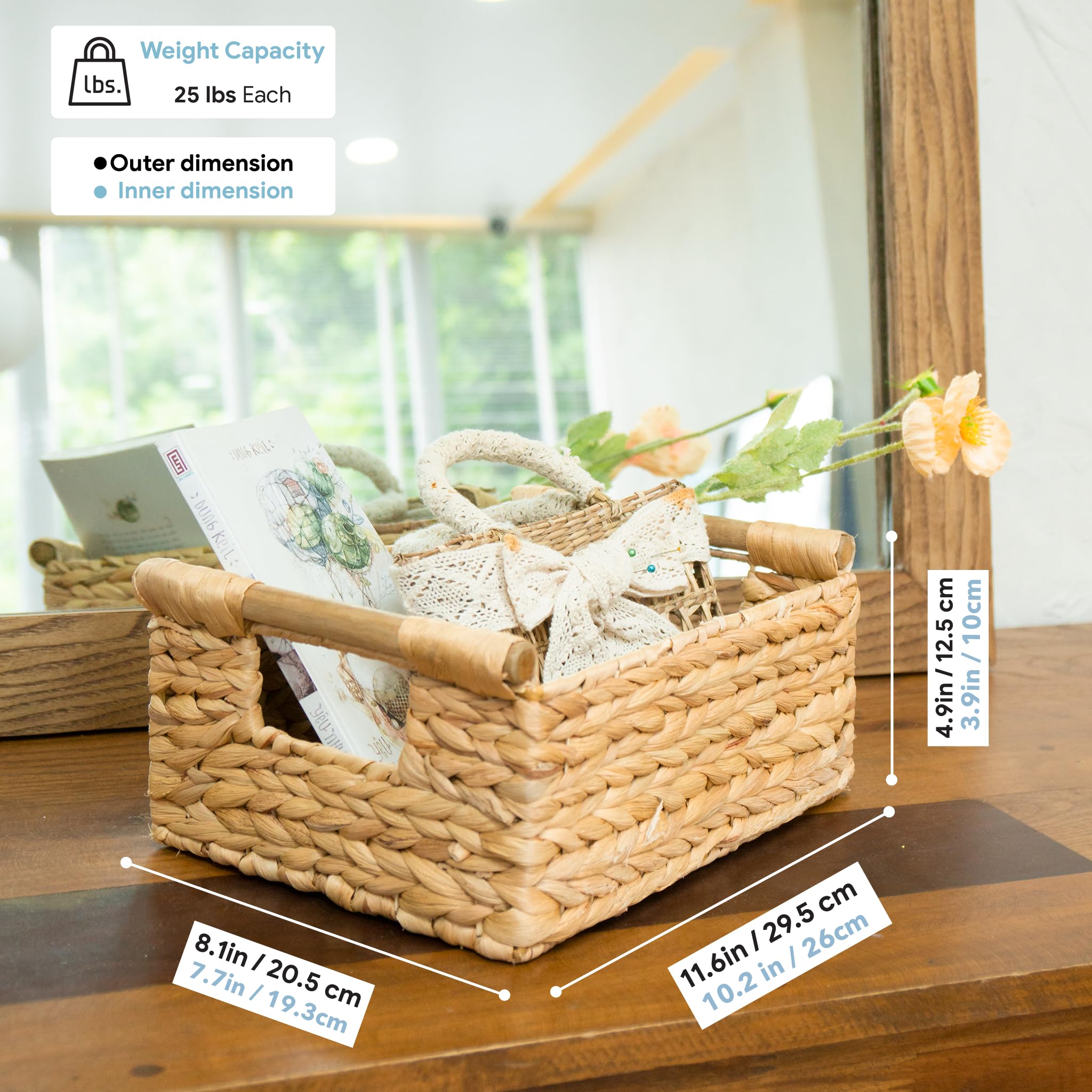 VATIMA multifunctional basket for magazines, toys, or pantry items