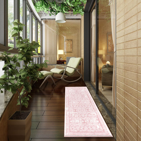 Vaukki farmhouse-style rug adds warm charm to kitchen and entry