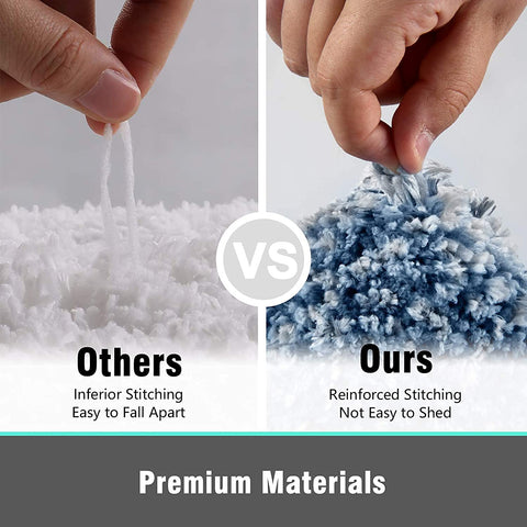 Vaukki machine-washable bath mat stays fluffy after cold cycles.