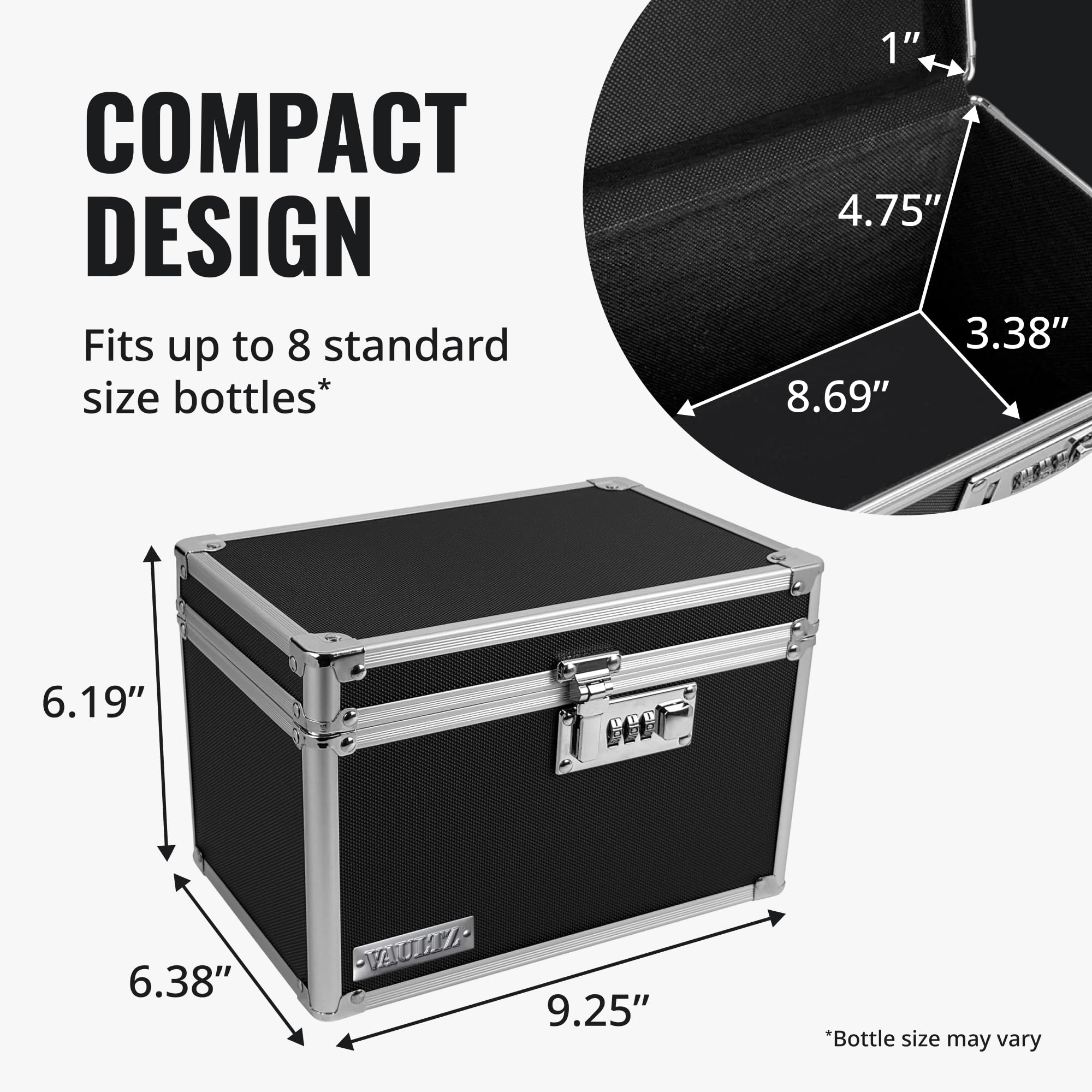 Vaultz combination lock setup highlighting customizable 3-digit code for security.
