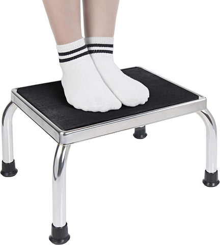 Vaunn foot step stool featuring anti-skid platform for secure footing on any floor.
