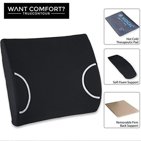 Vaunn Medical Seat Cushion elastic strap keeps it secure on chairs.