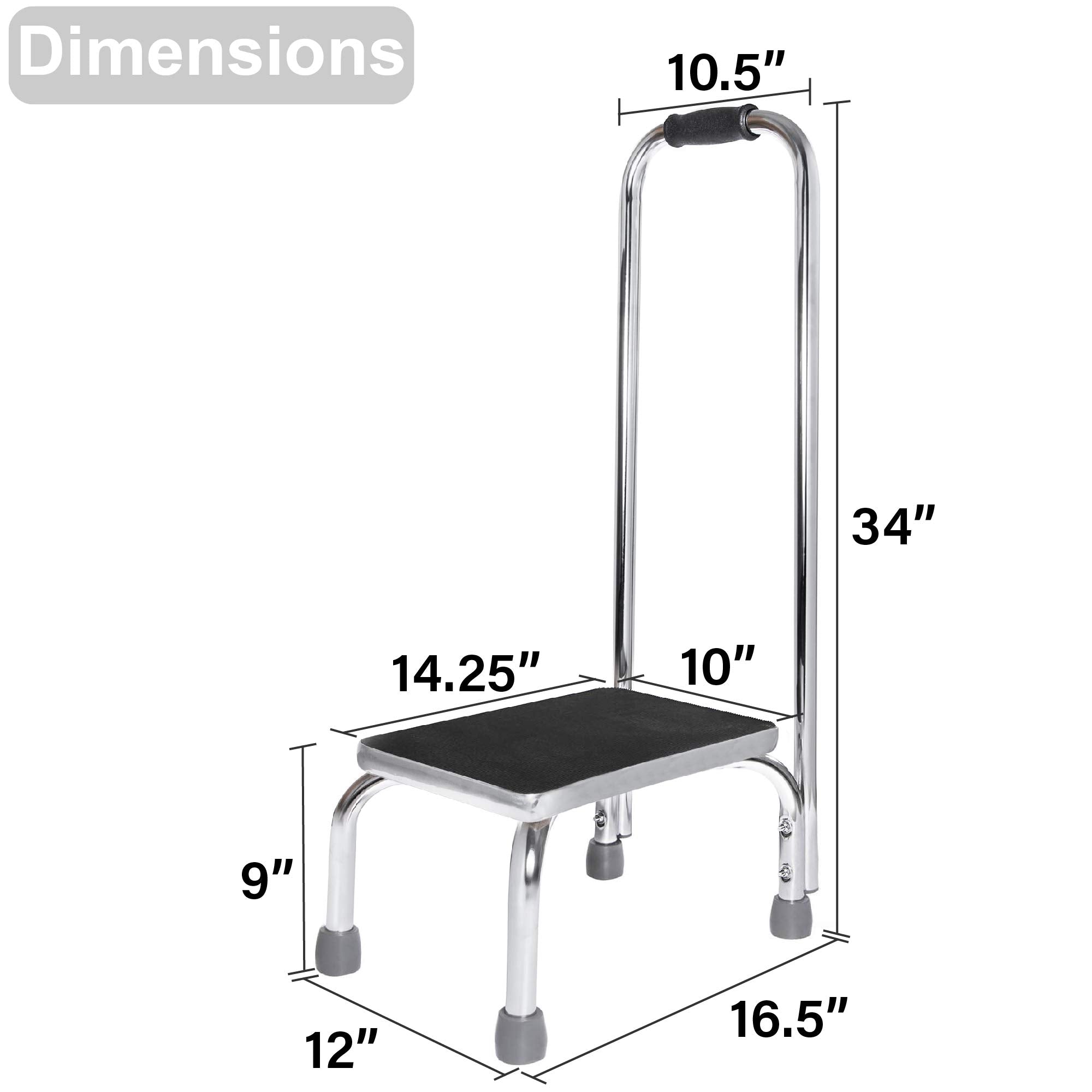 Vaunn step stool features wider legs for enhanced stability