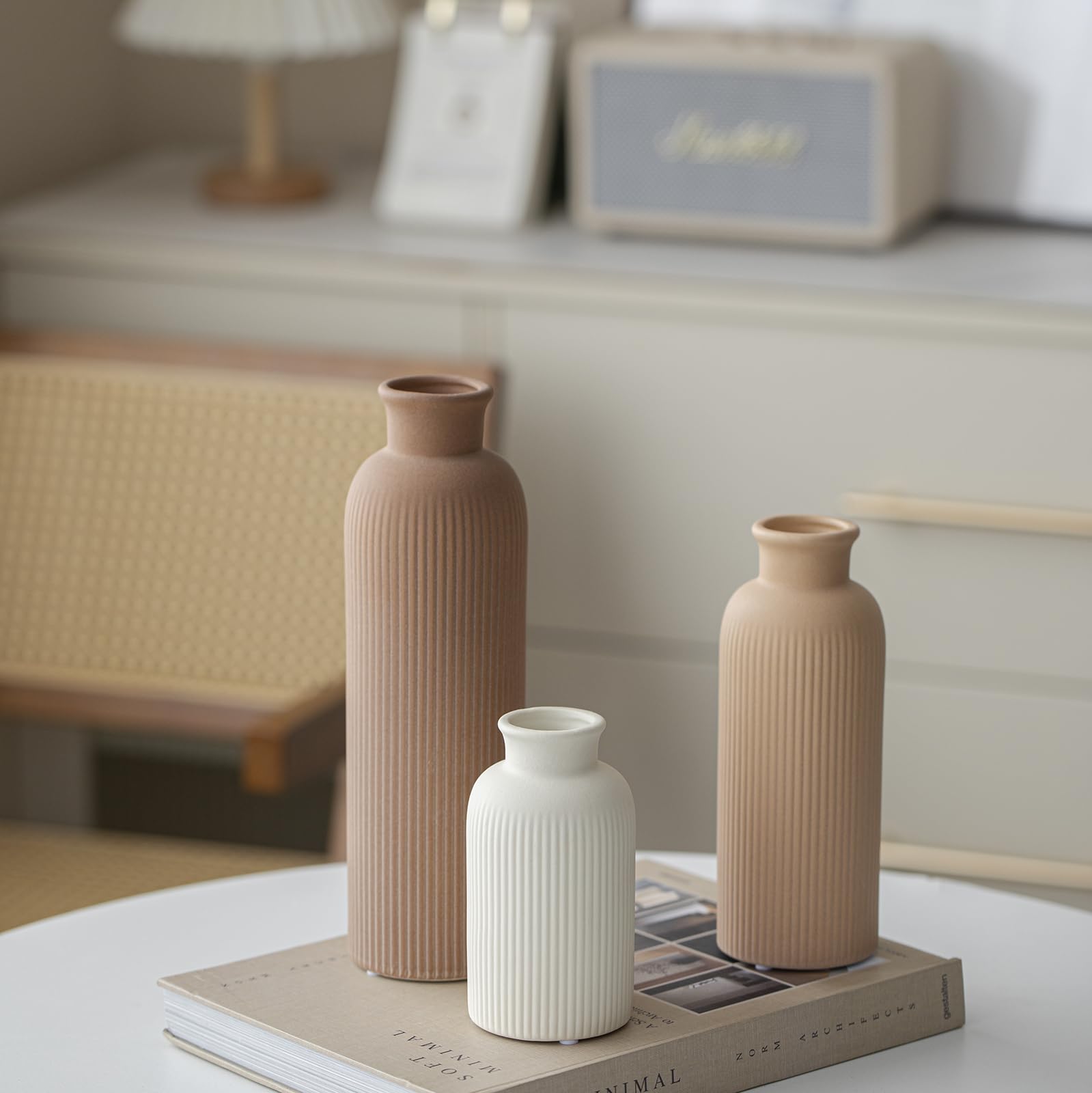 vaurcesa coffee mix bottle-shaped vases suit rustic and modern spaces