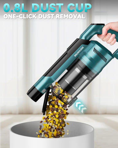 VAXCANZE 90/180-degree maneuverability simplifies cleaning around furniture.