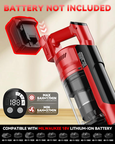 VAXCANZE LED floor brush illuminates dust under furniture for easier cleaning.