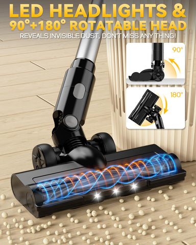 VAXCANZE multi-cyclone filtration helps prevent clogs and maintain suction